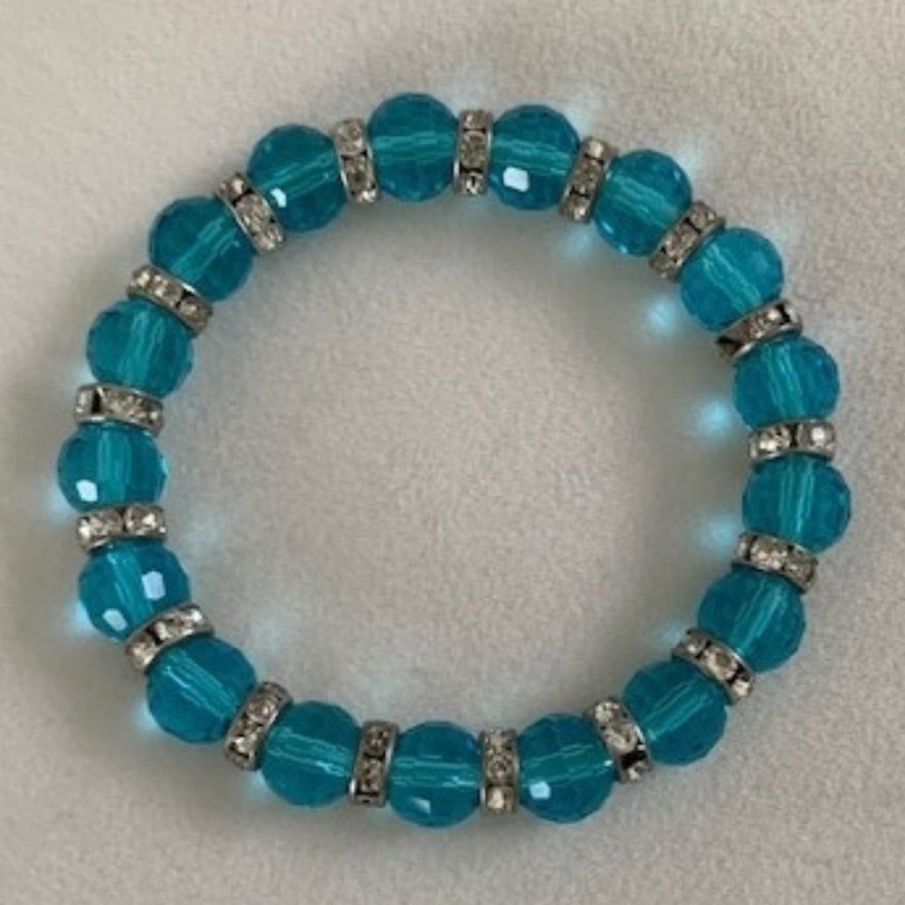 Turquoise Beaded Stretch Bracelet